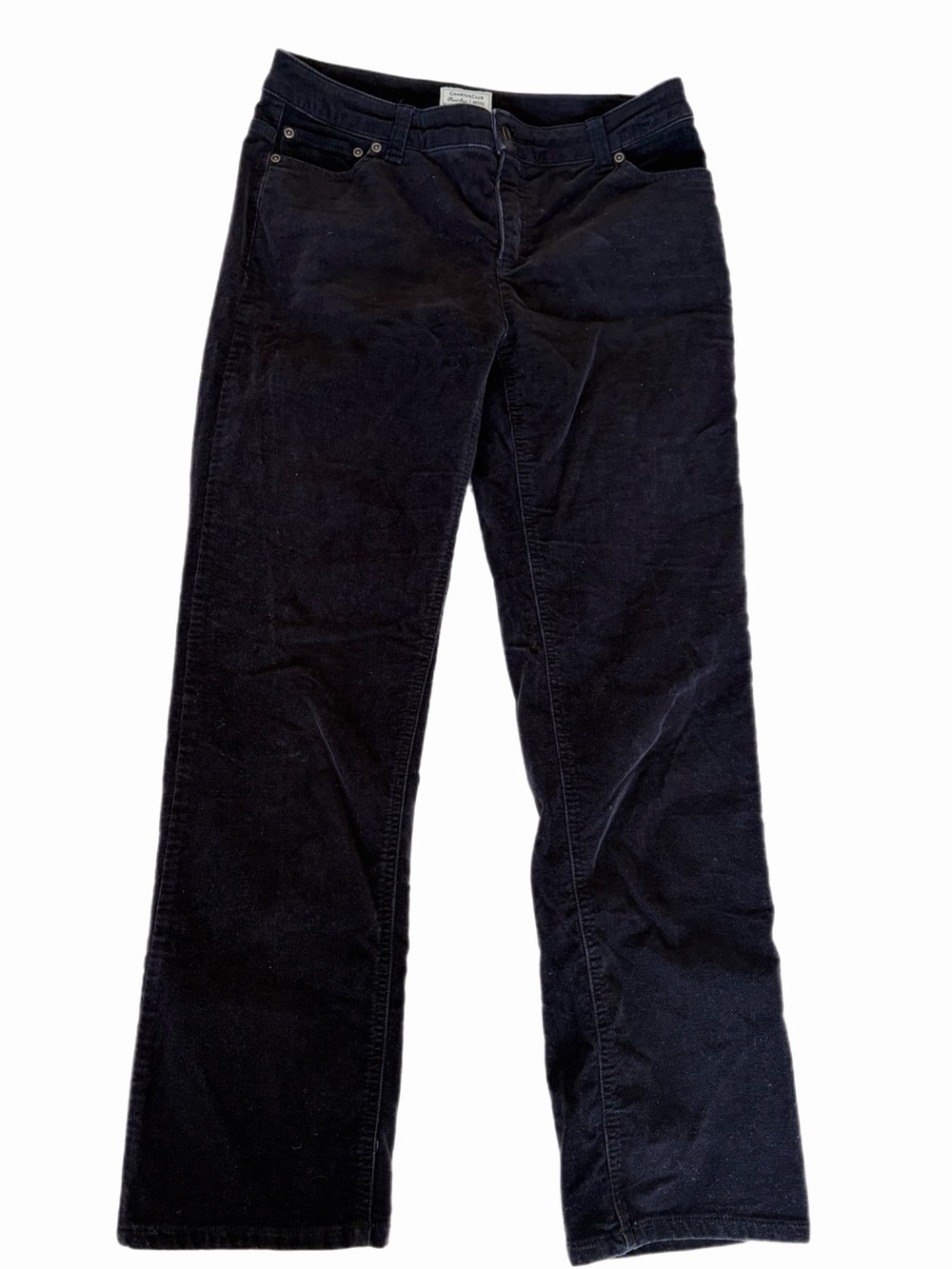 J.Crew Charter Club Black Corduroy Wide Leg Pants Petite